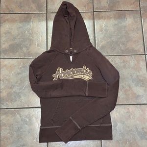 Brown Abercrombie & Fitch hoodie